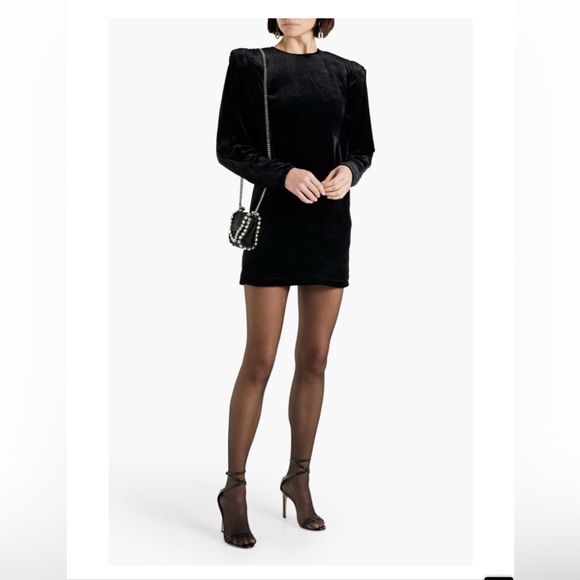 Isabel Marant Black Sheath Dress with Bishop Sleeves